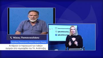 ΚΑΘΗΜΕΡΙΝΑ Α ΜΕΡΟΣ ΝΙΚΟΣ ΠΑΠΑΝΙΚΟΛΑΟΥ 03-02-2021