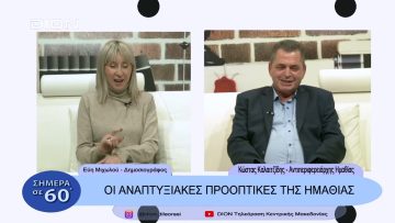 Οι αναπτυξιακές προοπτικές της Ημαθίας | Σήμερα σε 60΄| 10/11/22