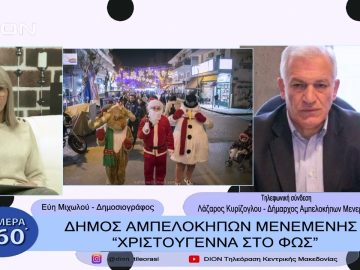 Δήμος Αμπελοκήπων- Μενεμένης: Χριστούγεννα στο Φώς | Σήμερα σε 60 | 16/12/22