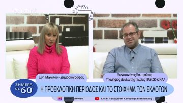 Η προεκλογική περίοδος και το στοίχημα των εκλογών | Σήμερα σε 60΄| 02/02/23