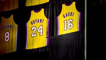 PauGasolKobeBryantretiredjerseys