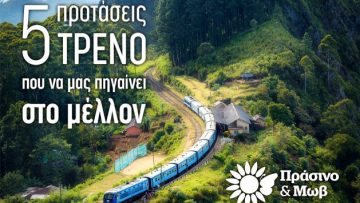 prasino mov treno