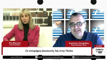 ΟΙ υποψήφιοι βουλευτές ΝΔ στην Πέλλα | Σήμερα σε 60 | 07/04/23
