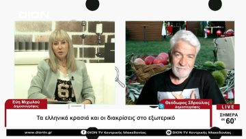 Τα ελληνικά κρασιά και οι διακρίσεις στο εξωτερικό | Σήμερα σε 60΄ | 26/05/23