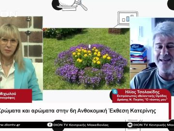 Χρώματα και αρώματα στην 6η ανθοκομική έκθεση Κατερίνης |Σήμερα σε 60 | 08/05/23