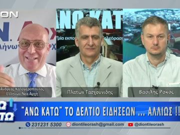 Ο Ανδρέας Καλογερόπουλος  στο δεύτερο μέρος ΑΝΩ ΚΑΤΩ Το δελτίο ειδήσεων … αλλιώς!  12/06/2026